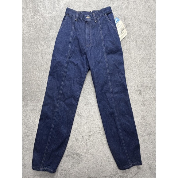 Wrangler Denim - Vintage Wrangler Misses Jeans Womens 8 Blue High Rise Tapered Denim 25x31